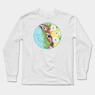 Peeking Fawn Long Sleeve T-Shirt